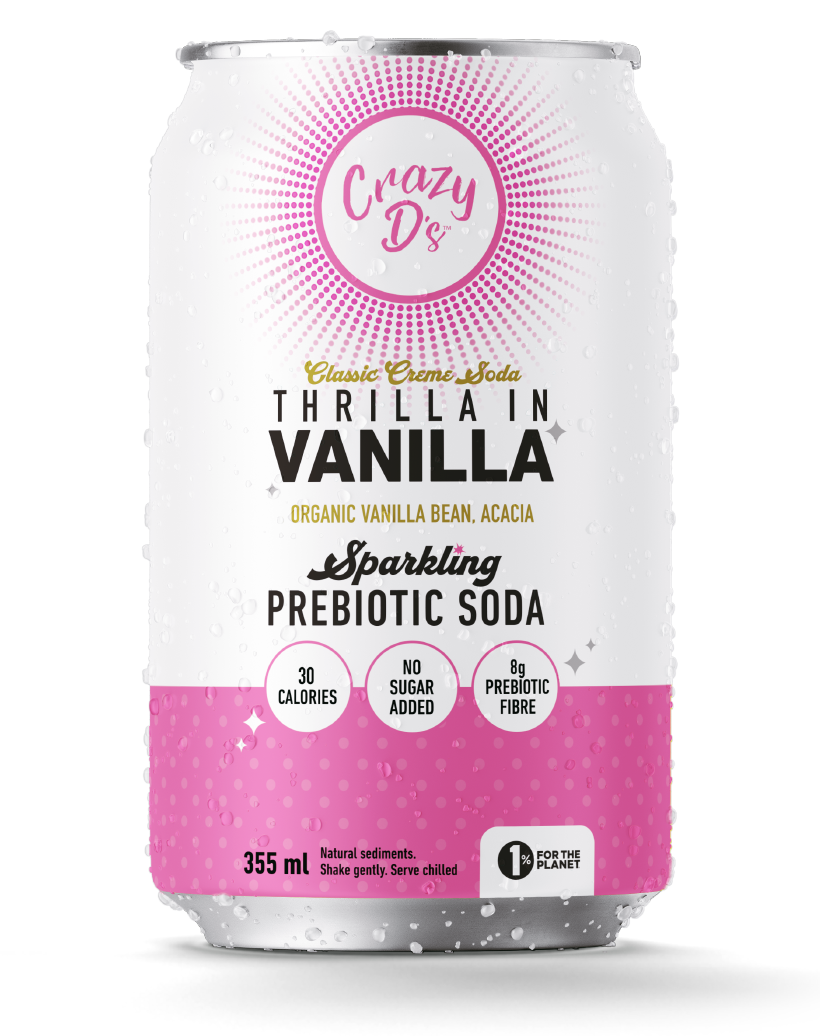 Thrilla in Vanilla Classic Creme Prebiotic Soda - 12 Pack