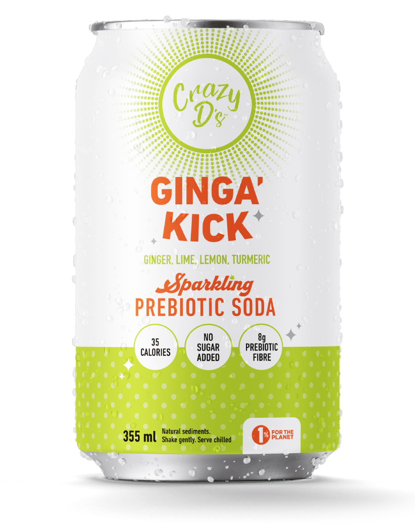 Ginga' Kick Prebiotic Soda - 12 Pack