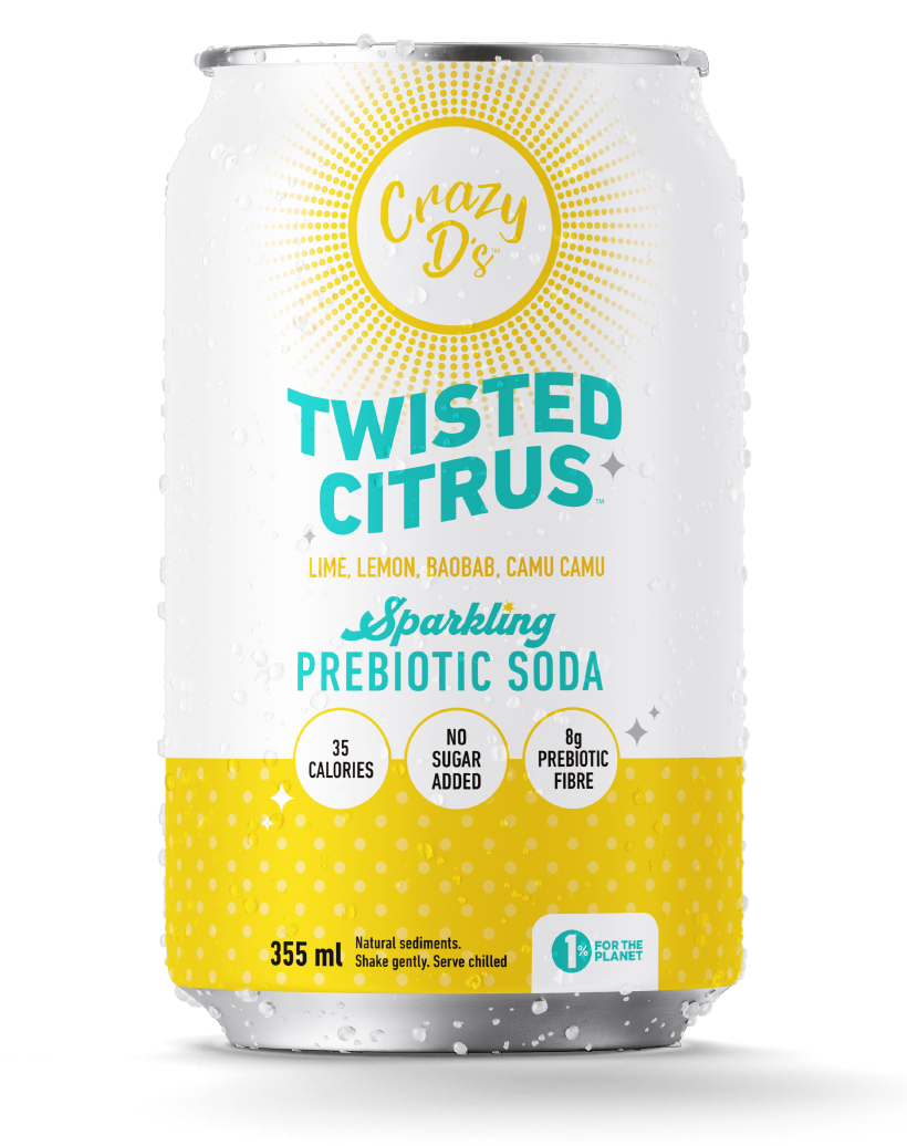 Twisted Citrus Prebiotic Soda - 12 Pack