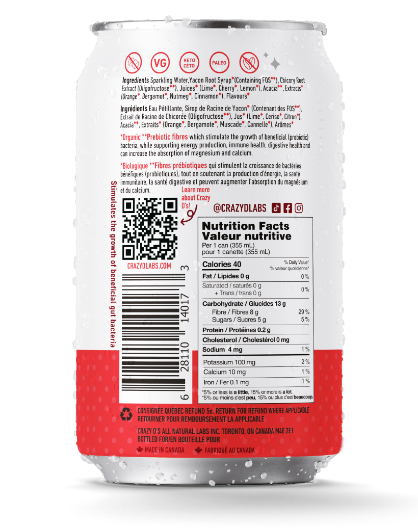 Cherry Cola Prebiotic Soda - 12 Pack